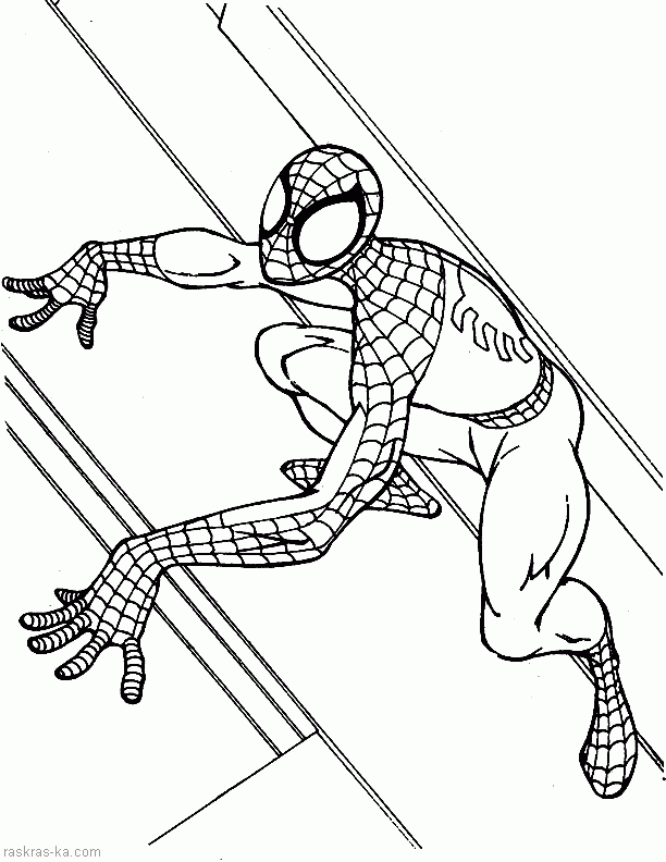 Скачать раскраски Человек-паук