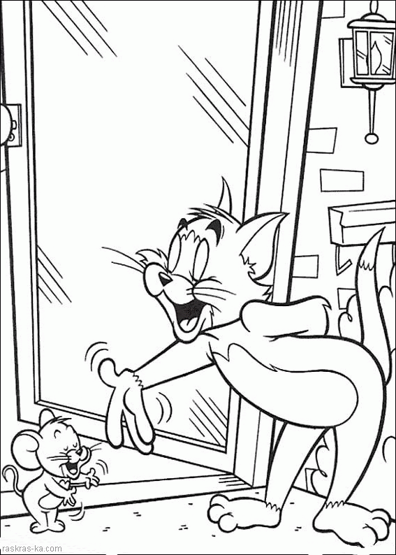 Раскраска Tom and Jerry