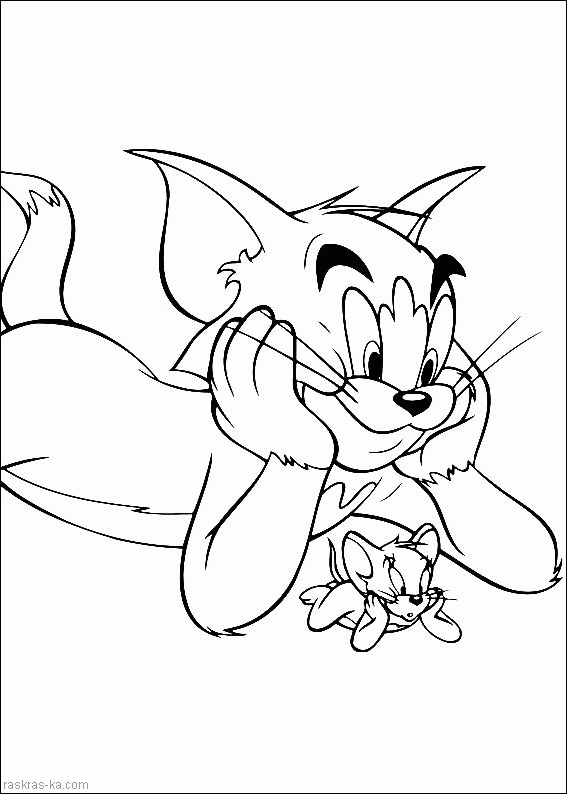 Раскраска Tom & Jerry