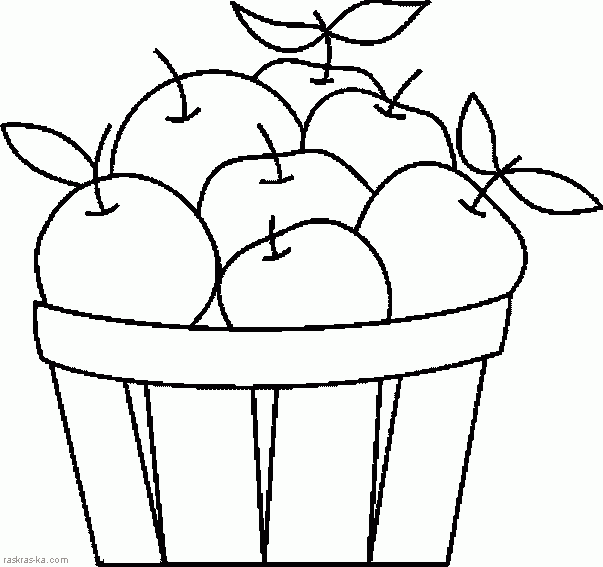 Раскраска Урожай яблок