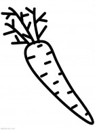 Морковка. Раскраски для малышей бесплатно