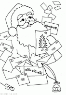 Раскраска Почта Деда Мороза. Сайт Раскрась-ка!
