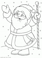 Раскраска Дедушка Мороз. Сайт детского творчества