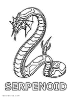 Бакуган змея. Раскраска Серпеноид