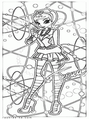 Скачать раскраски Винкс. Текна. 6 сезон сериала