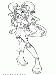 Раскраски для девочек скачать бесплатно. Винкс 6