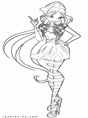 Раскраски феи из клуба Винкс