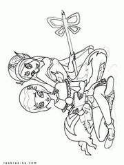 Раскраски Винкс 6. Школа волшебства