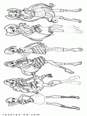 Раскраски Винкс печать. Сезон-6