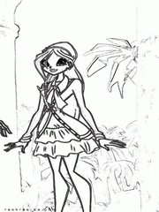 Распечатать бесплатные раскраски о феях Винкс