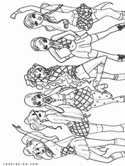 Винкс 6. Скачать раскраски бесплатно. Для девочек