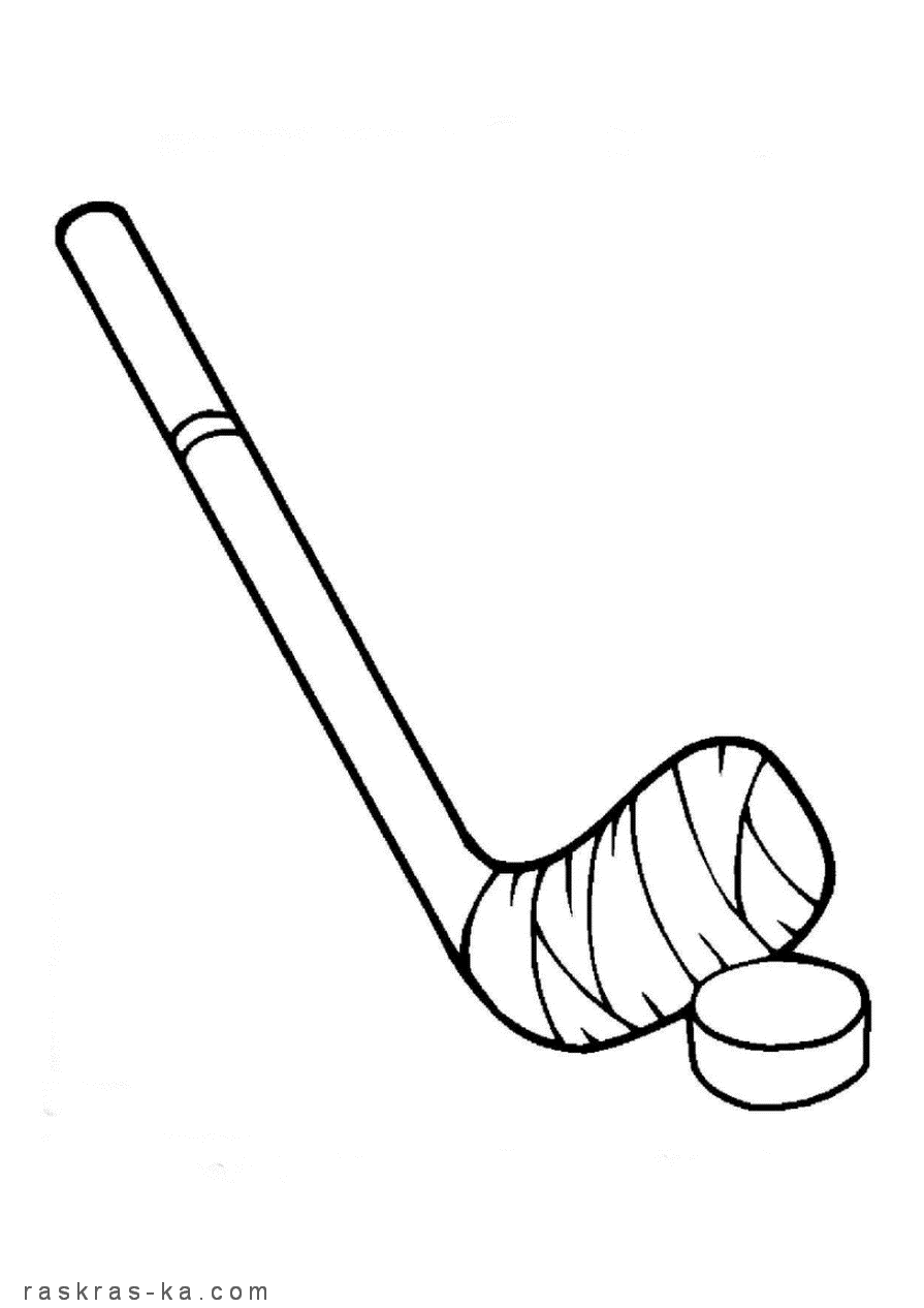 Клюшка и шайба для игры в хоккей