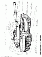Раскраска немецкий танк Леопард-2