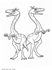 Раскраски о доисторических животных. Динозавры