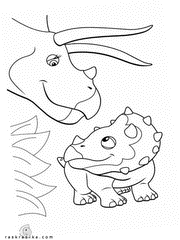 Раскраски по мультфильму Поезд динозавров распечатать