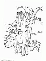 Раскраски про динозавров раскрашивать бесплатно