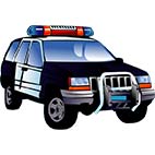 Раскраски полицейские машины. Транспорт, техника