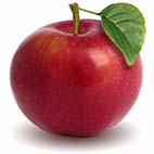 Раскраски фруктов - яблоки