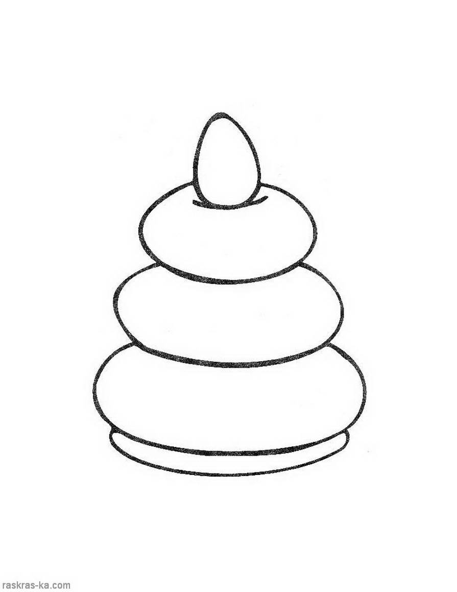 Пирамида. Детские раскраски бесплатно распечатать
