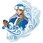 Раскраски Снегурочка распечатать