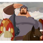 Раскраски богатыри из мультфильмов