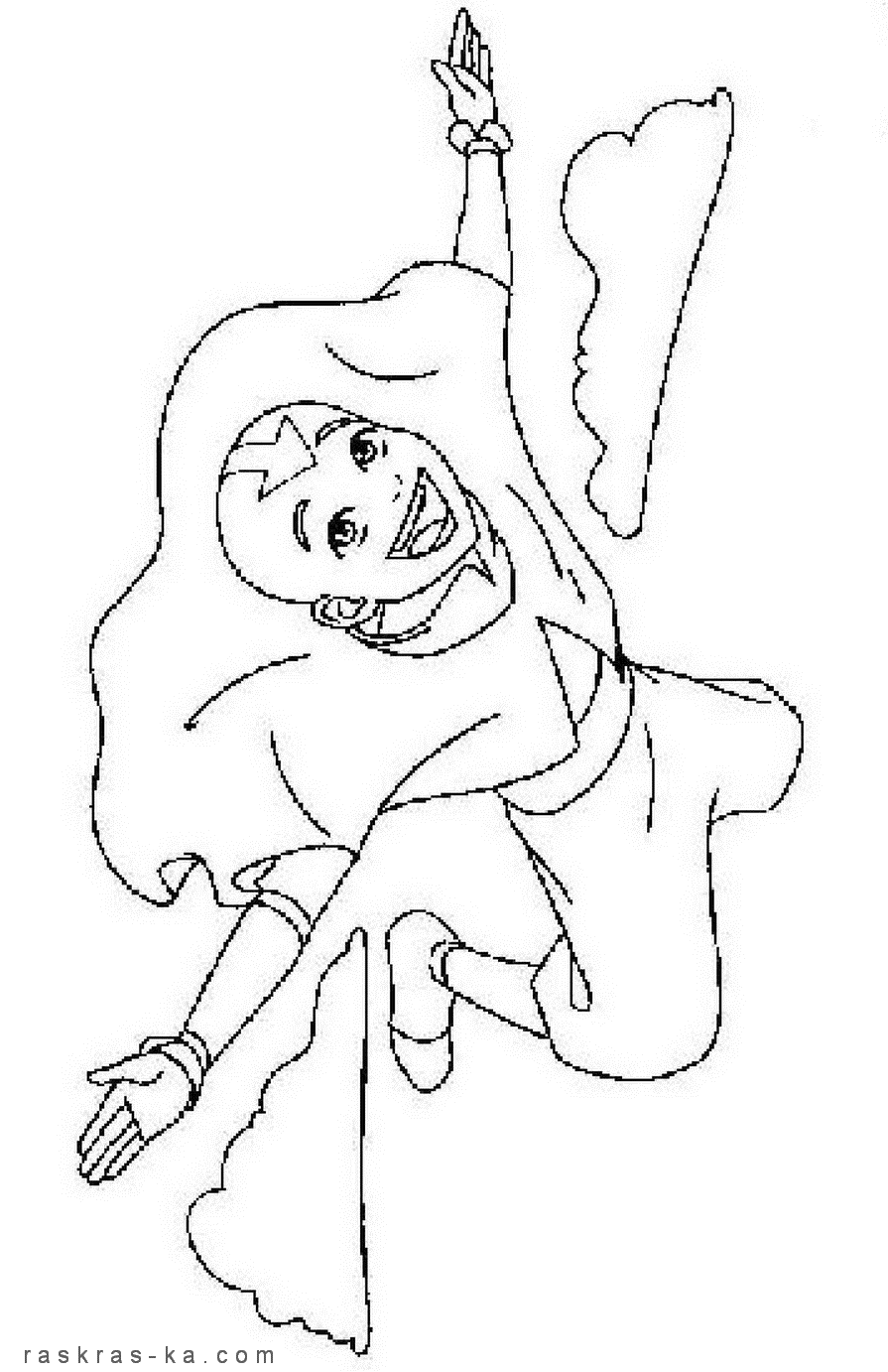 Легенда об Аанге. Бесплатно раскраски скачать