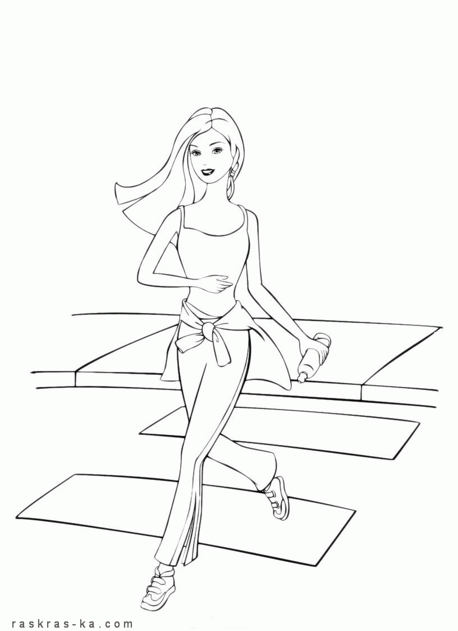 Раскрашивать Барби бесплатно