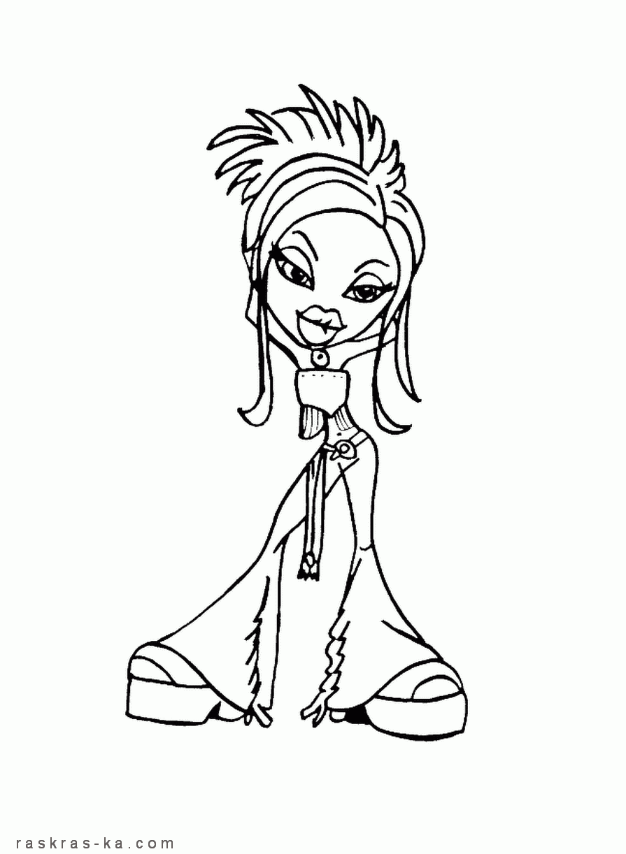 Картинки раскраски для девочек Братц