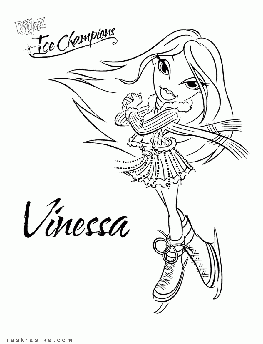 Раскраски Братц новые