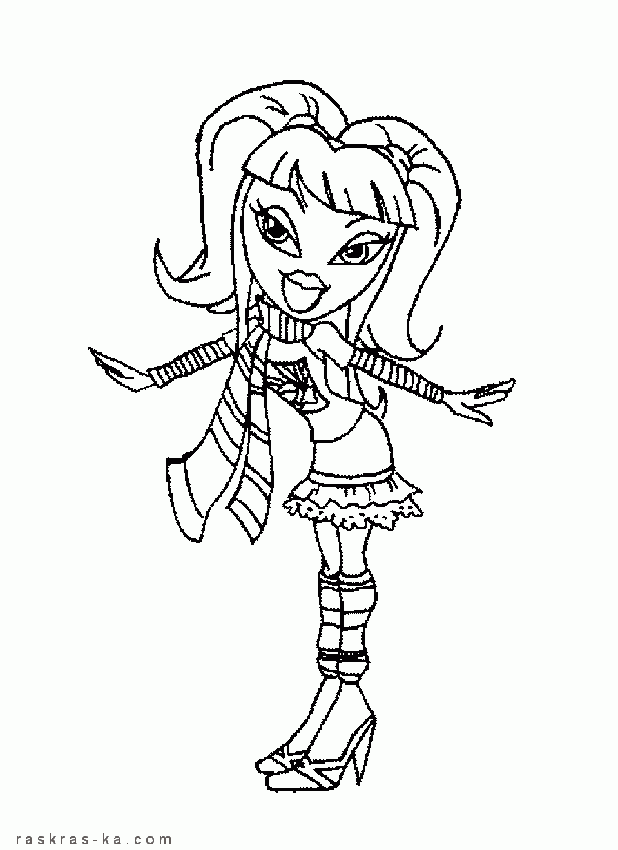 Братц. Раскраски скачать бесплатно