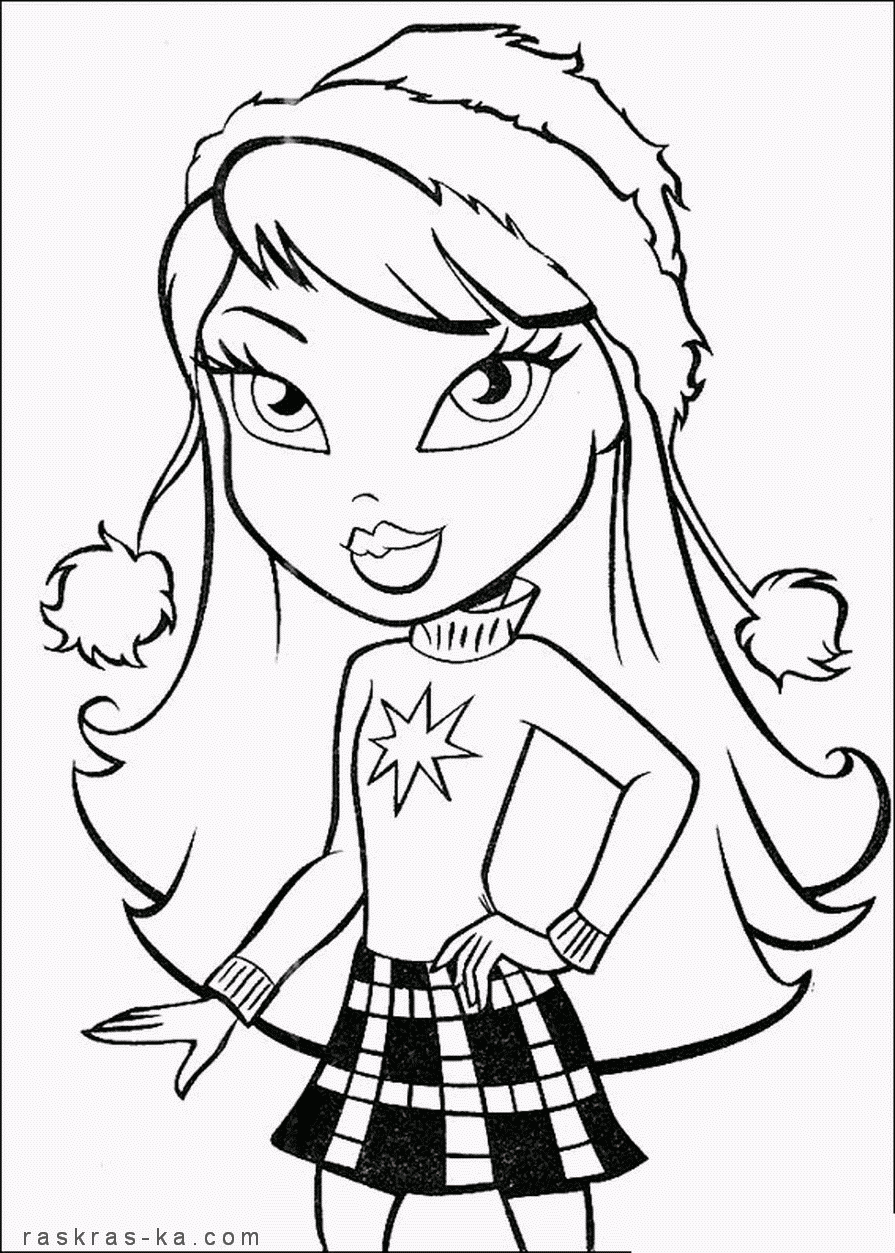 Детские раскраски кукол скачать