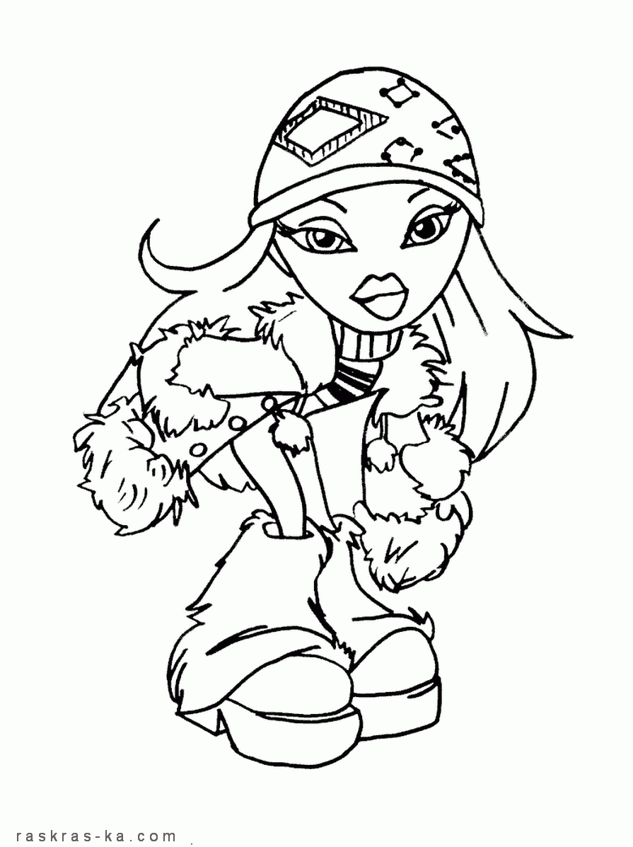 Раскраски барби Братц бесплатно