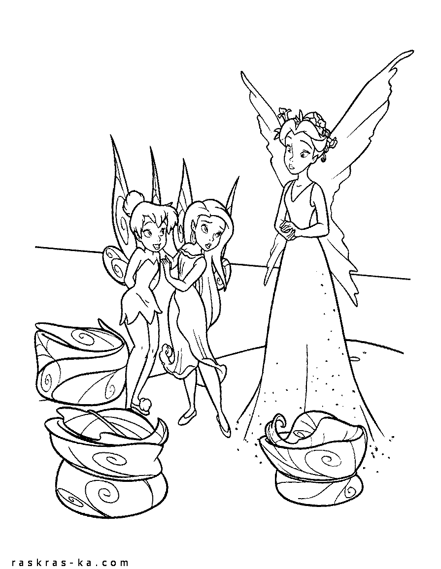 Детские раскраски феи из мультфильма