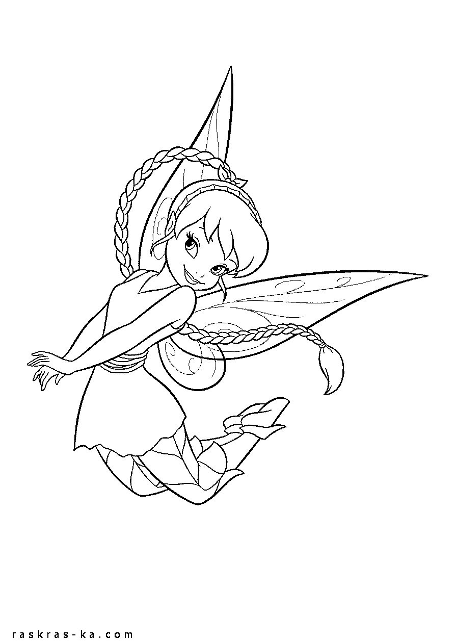 Скачать раскраски с феями. Сайт детского творчества