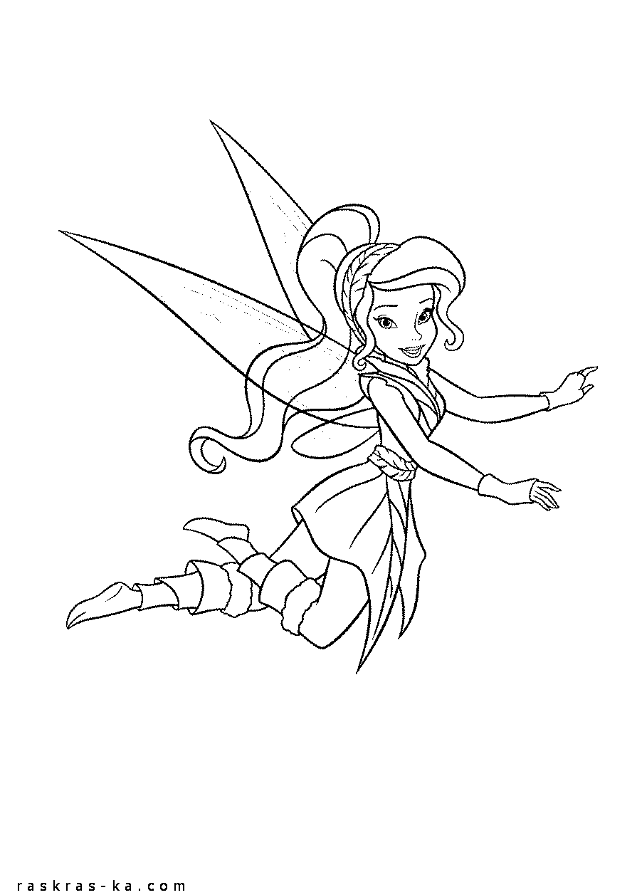 Раскраски для девочек распечатать. Феи из мультфильмов