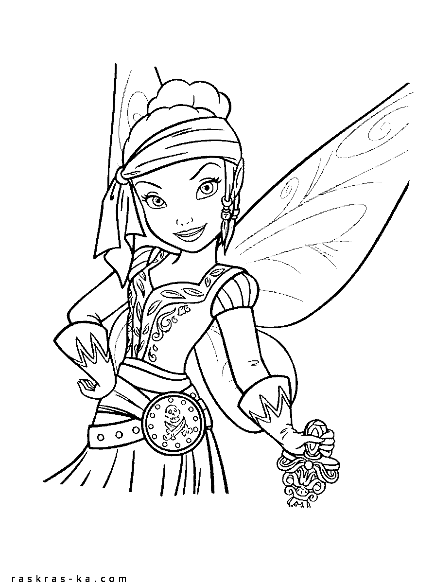 Раскраски распечатать бесплатно. Феи пиратского острова