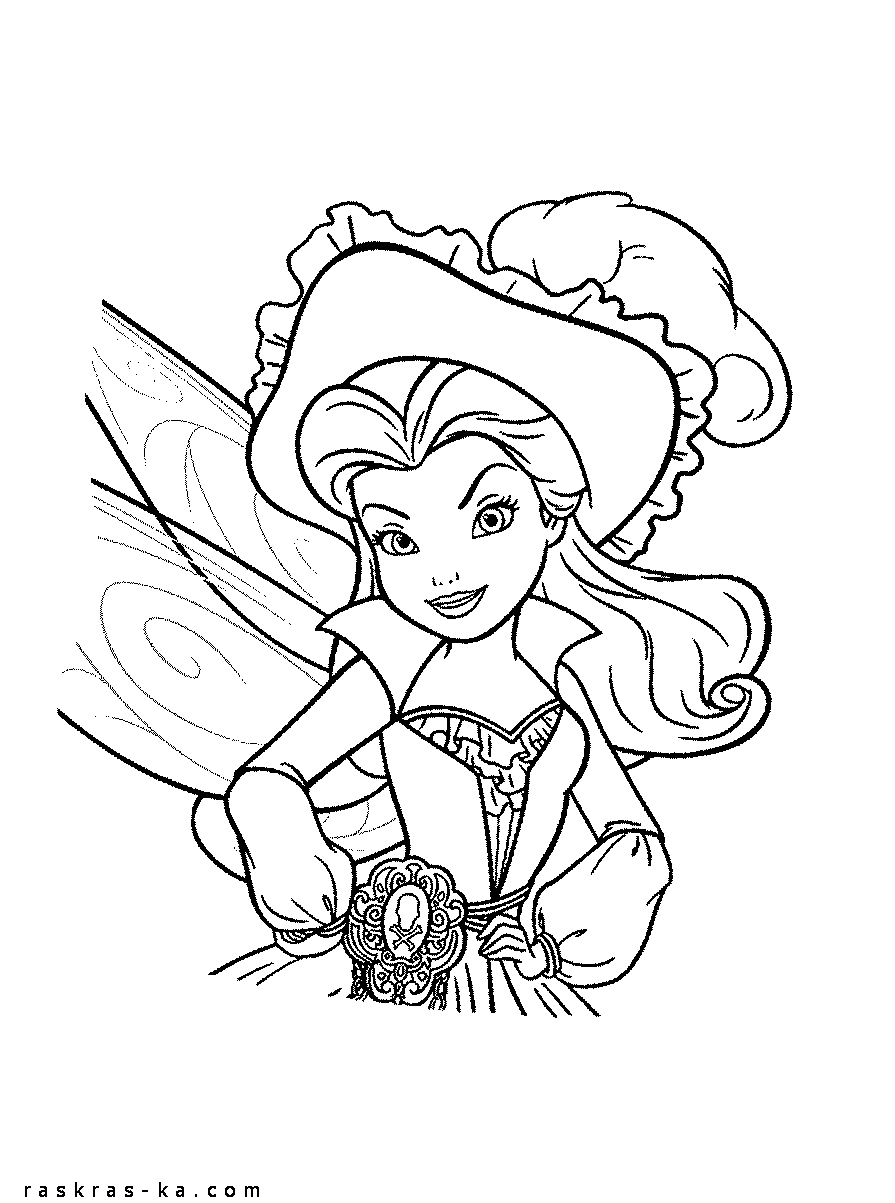Раскраски для девочек о феях