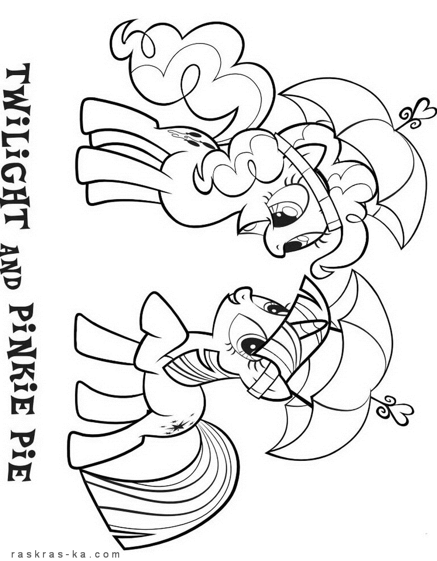 Раскраска  Friendship Is Magic. Скачать и распечатать