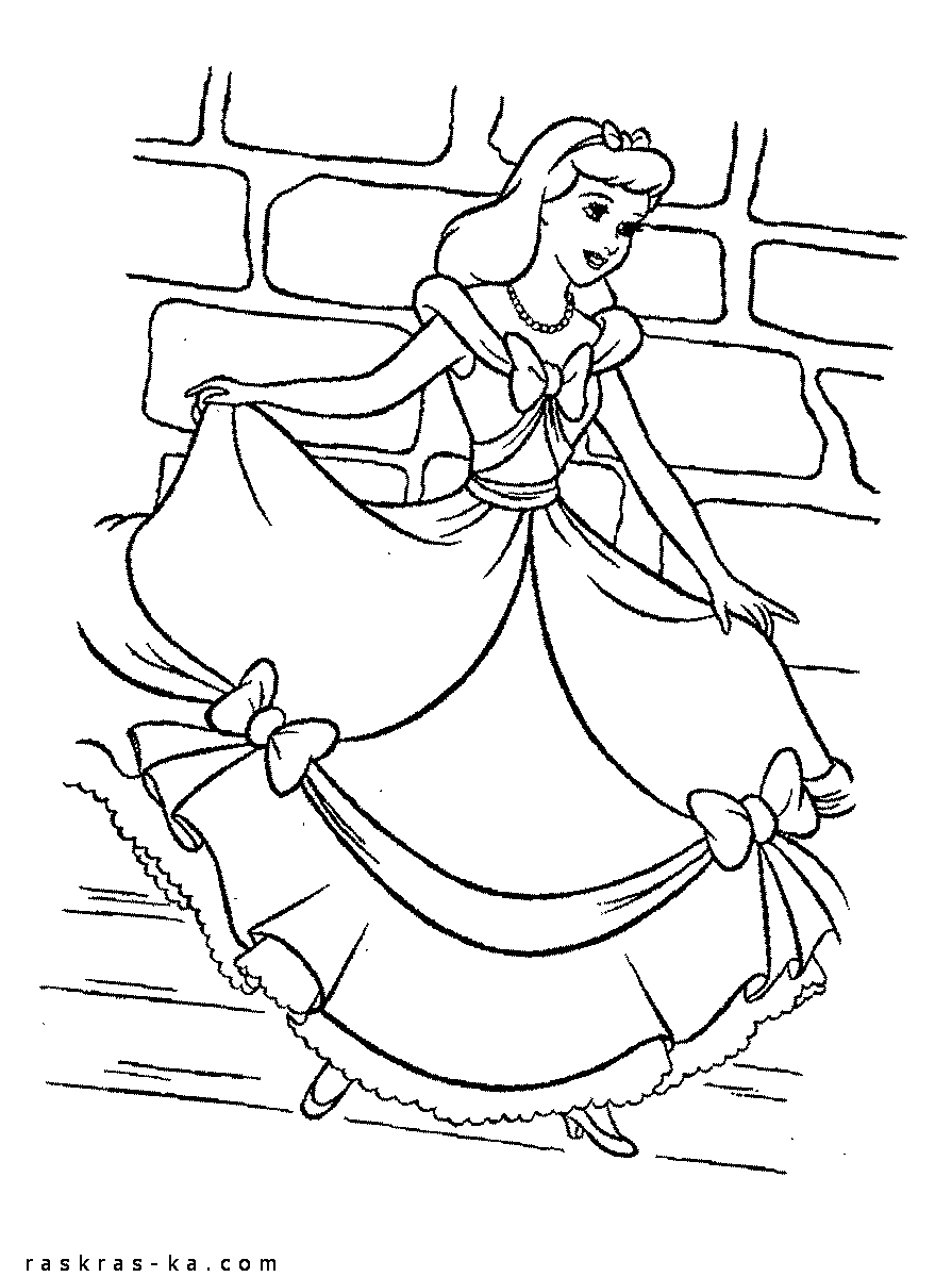 Принцессы Диснея - раскраски из мультфильмов