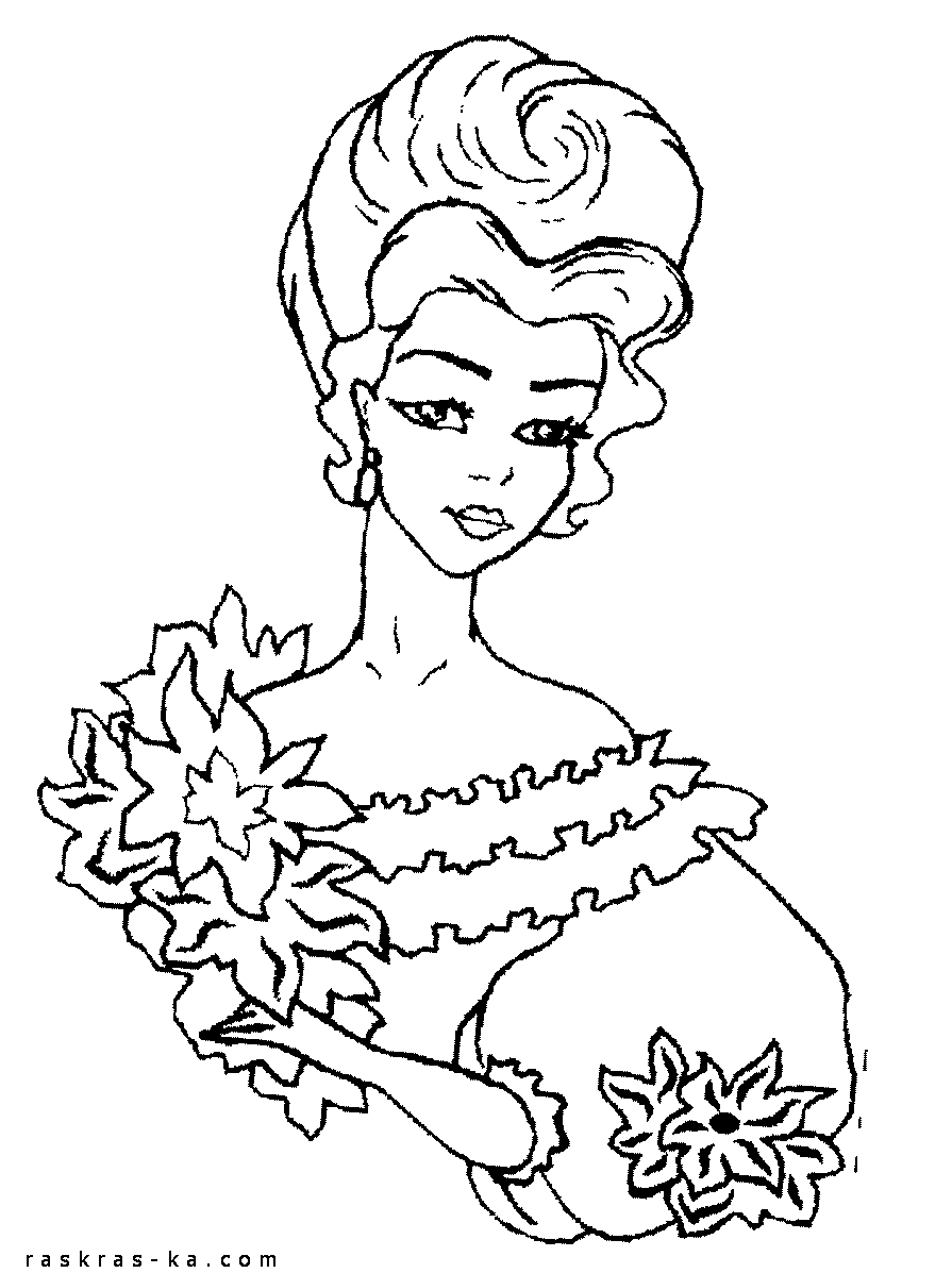 Размалевки принцессы скачать