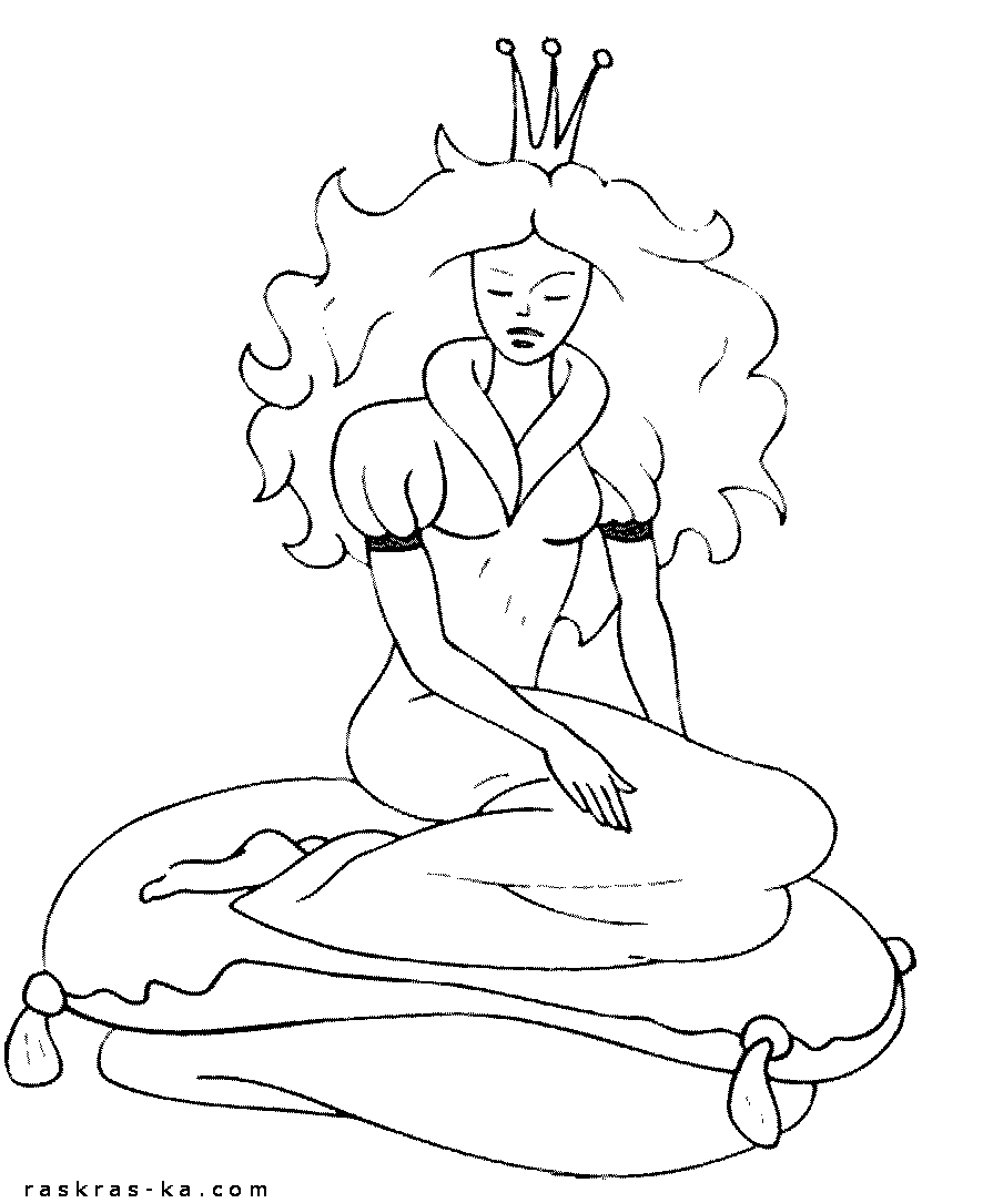 Распечатать раскраски с принцессами для девочек