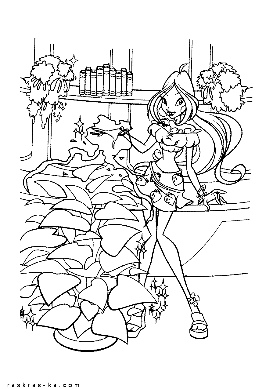 Картинки Винкс раскраски