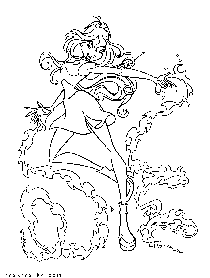 разукраски винкс