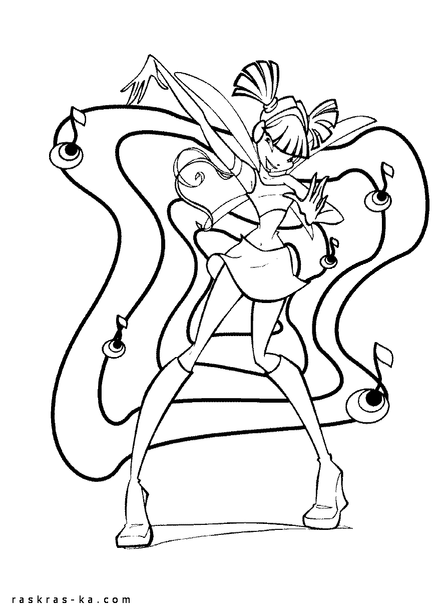 Бесплатные раскраски Винкс