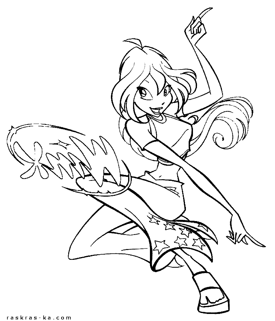 Клуб винкс раскраски бесплатно