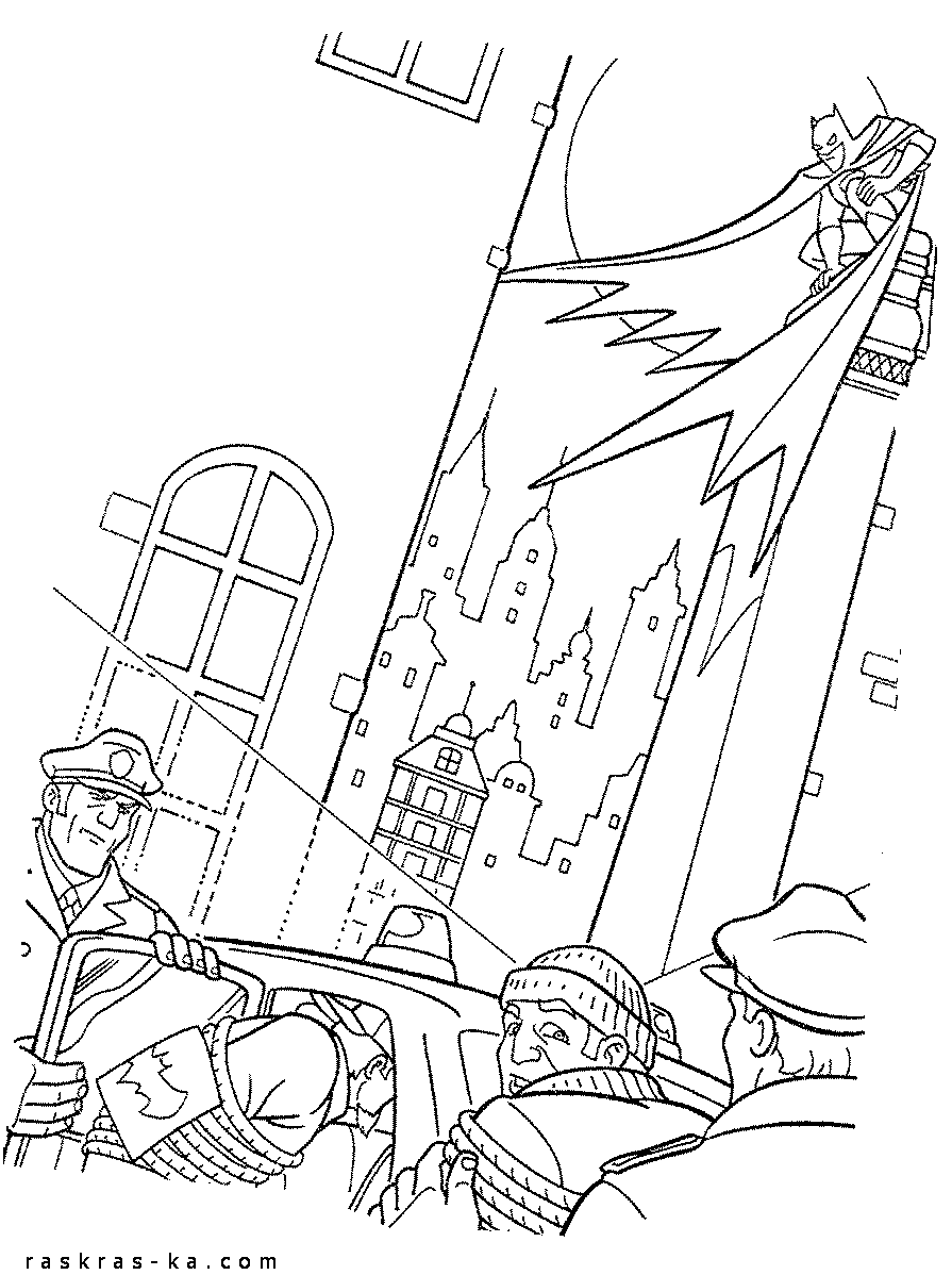 Бесплатные раскраски для мальчиков. Бэтмен