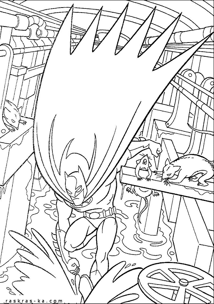 Бетман раскраски распечатать на принтере