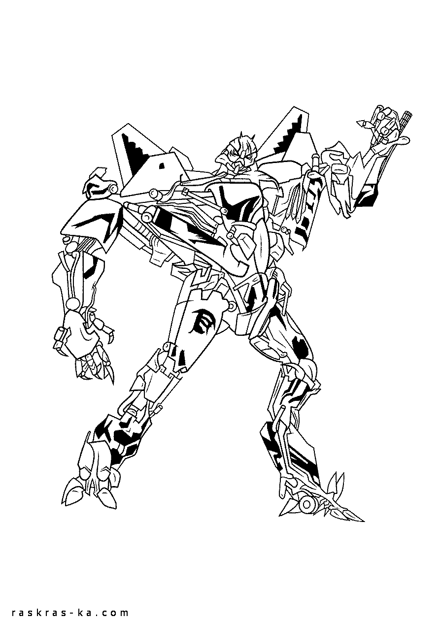 Бесплатные раскраски трансформеры. Старскрим распечатать