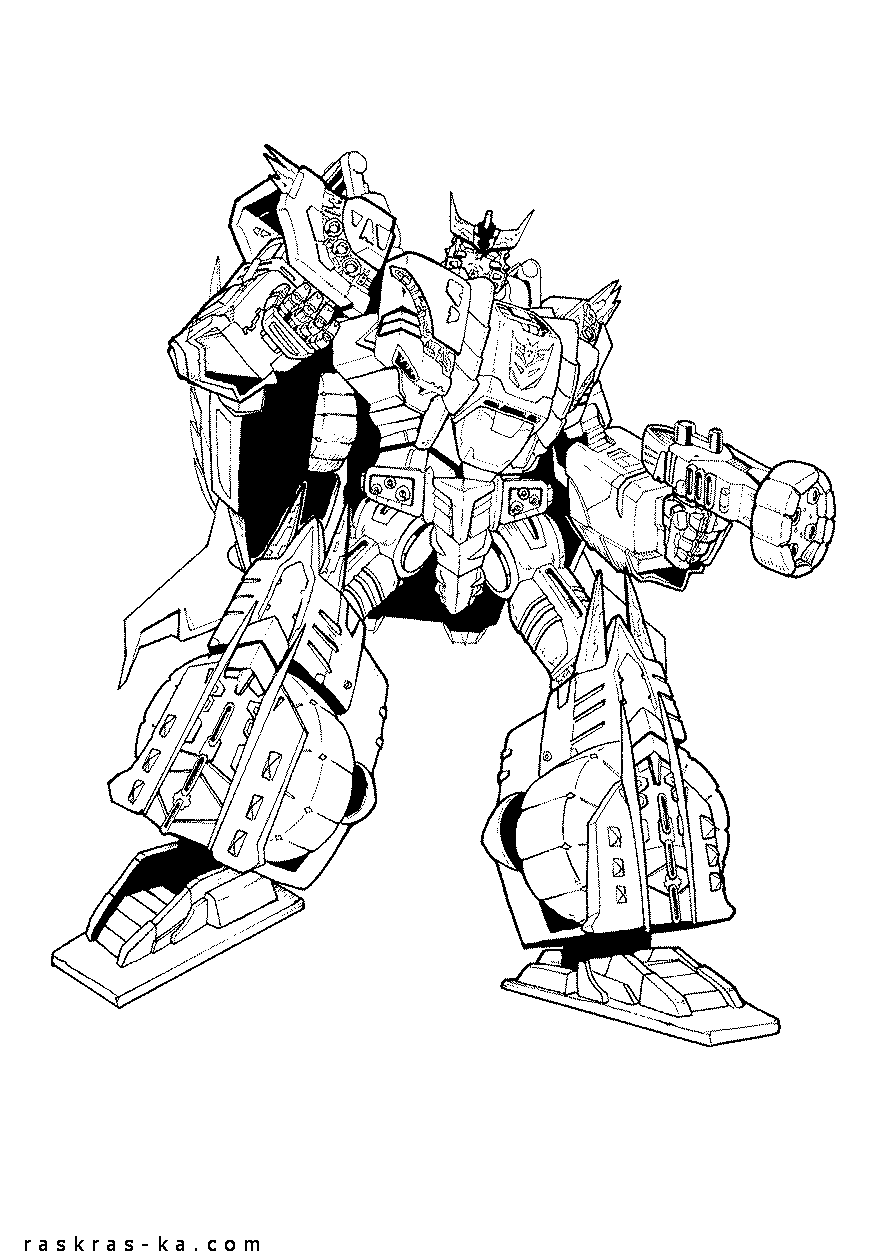 Раскраска Мегатрон. Трансформер для детей