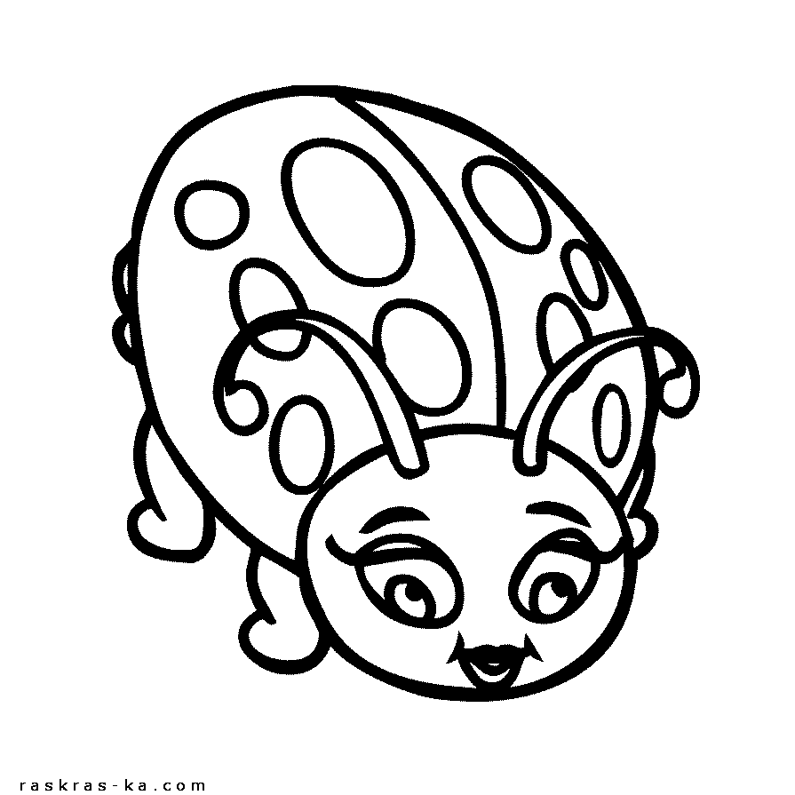 Бесплатные раскраски для детей божьи коровки